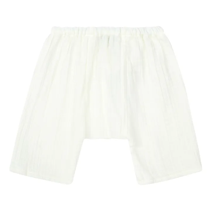 Bonton Sarouel Gaze de Coton Bio Laos | Ecru