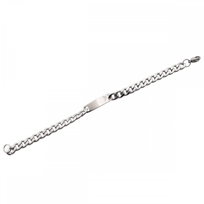Gourmette Bracelet Acier pour Femme