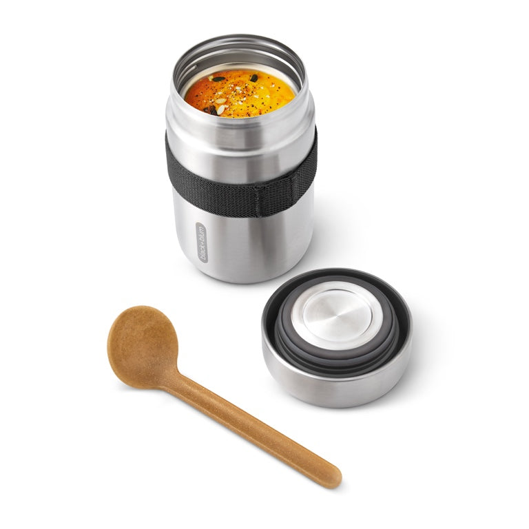 Black+Blum RVS Thermos Voedselcontainer - 400ml - Zwart