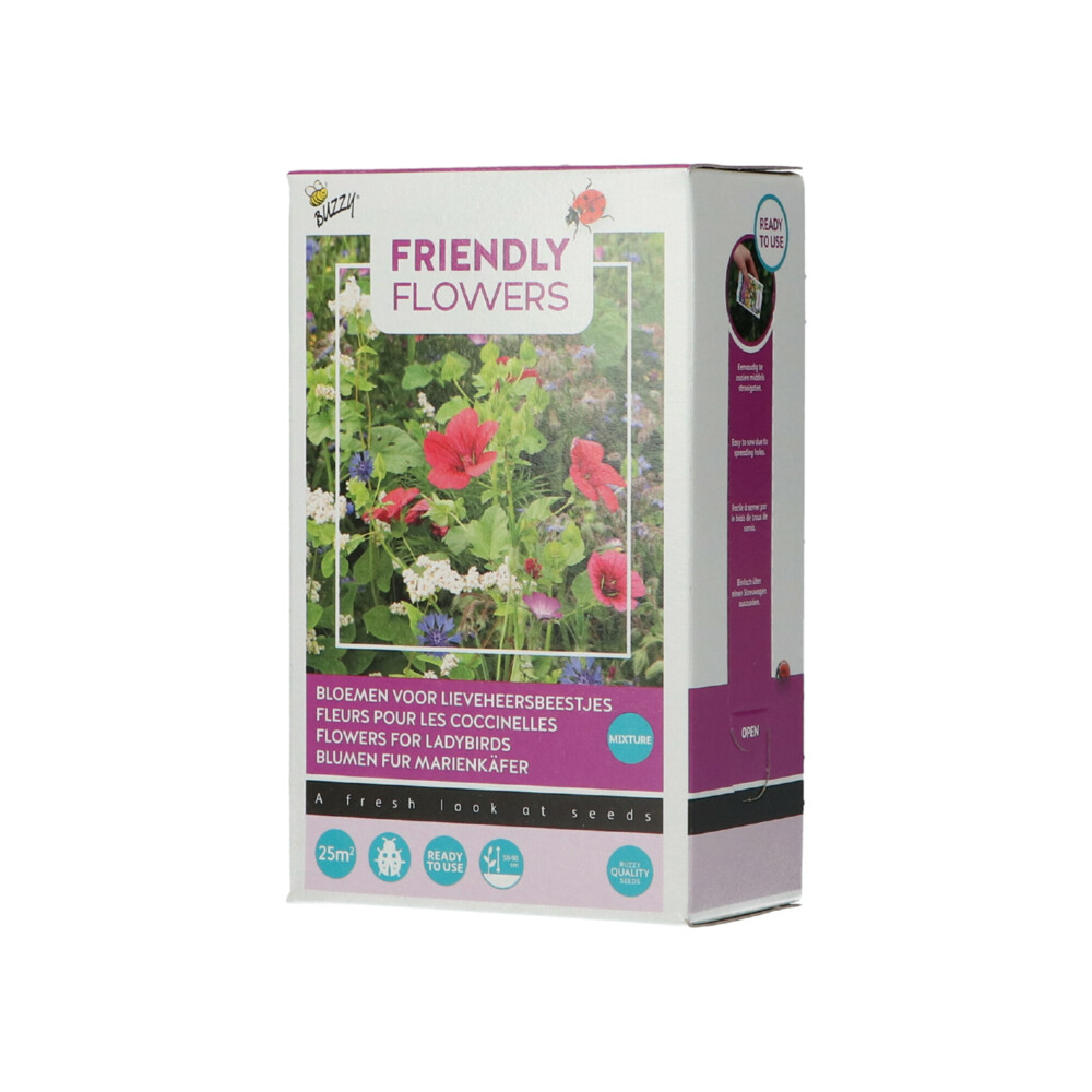 Buzzy Strooidoosje Friendly Flowers Lieveheersbeestjes 25 m²