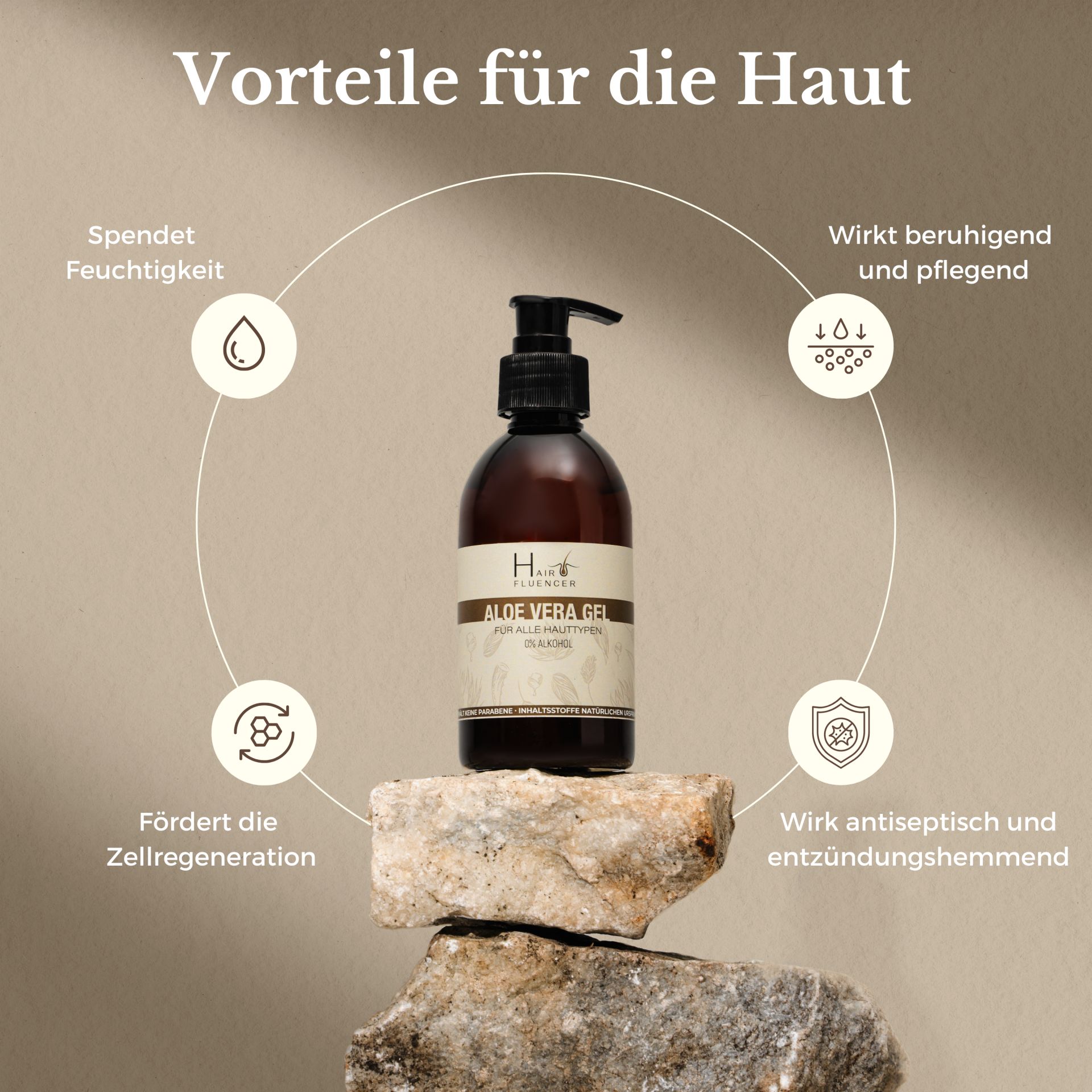 Hairfluencer Aloe Vera Gel aus Blattsaft Bio Das beste der Aloe Vera Pflanze