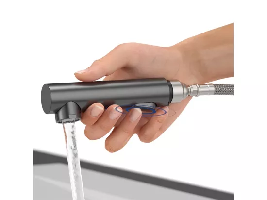 Robinet cuisine VILLEROY ET BOCH Subway Style Shower anthracite + nettoyant