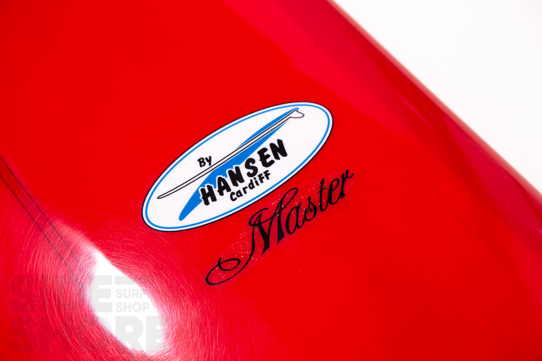 Hansen Surfboards Master - Tint Red   Polish - 9'6 x 22 5/8
