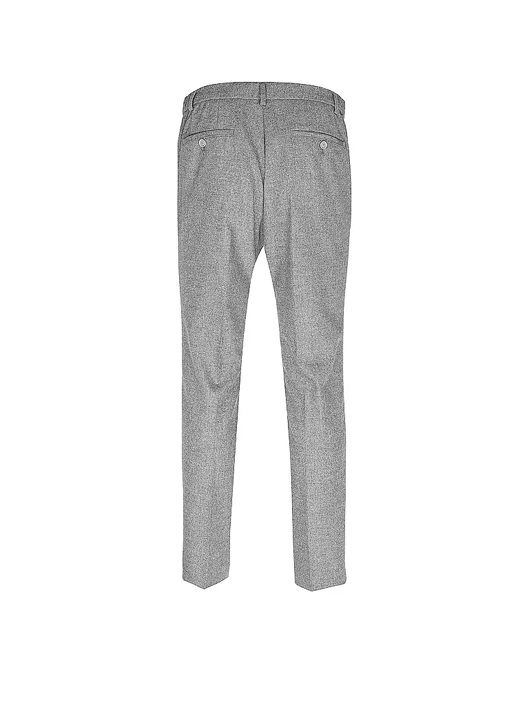 BOSS Flanellhose  grau