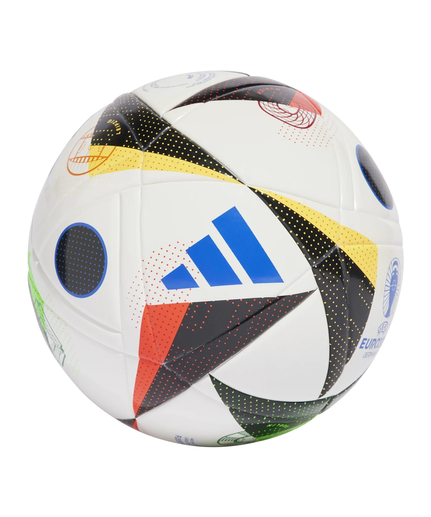 adidas Fussballliebe League Junior 350g Lightball EM 2024 Weiss Schwarz Blau
