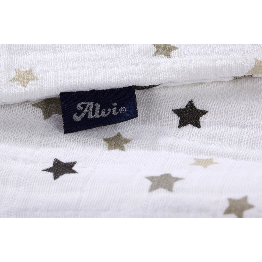 Alvi® Mullschlafsack Sterne grau