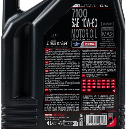 Huile moteur Motul 7100 10W60 4L Universel