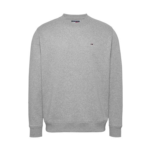 Tommy Jeans Flag Crew Sweatshirt, Grey Htr, XL