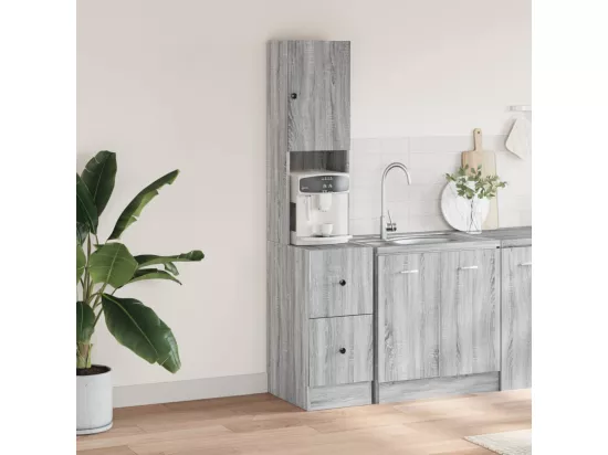 Armoire de cuisine sonoma gris 35x50x180 cm bois d’ingénierie