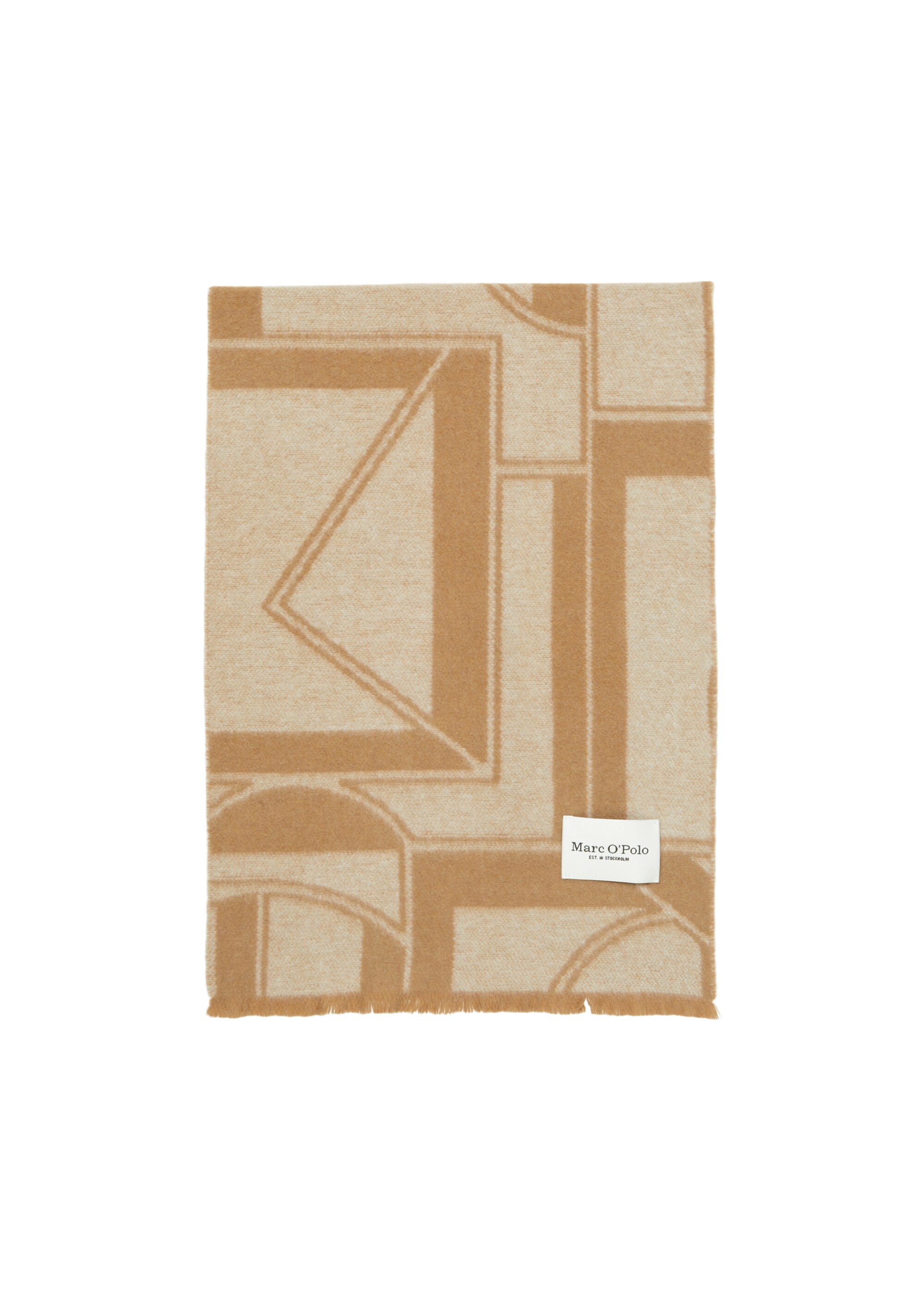 Jacquard-Schalaus Schurwolle-Mix