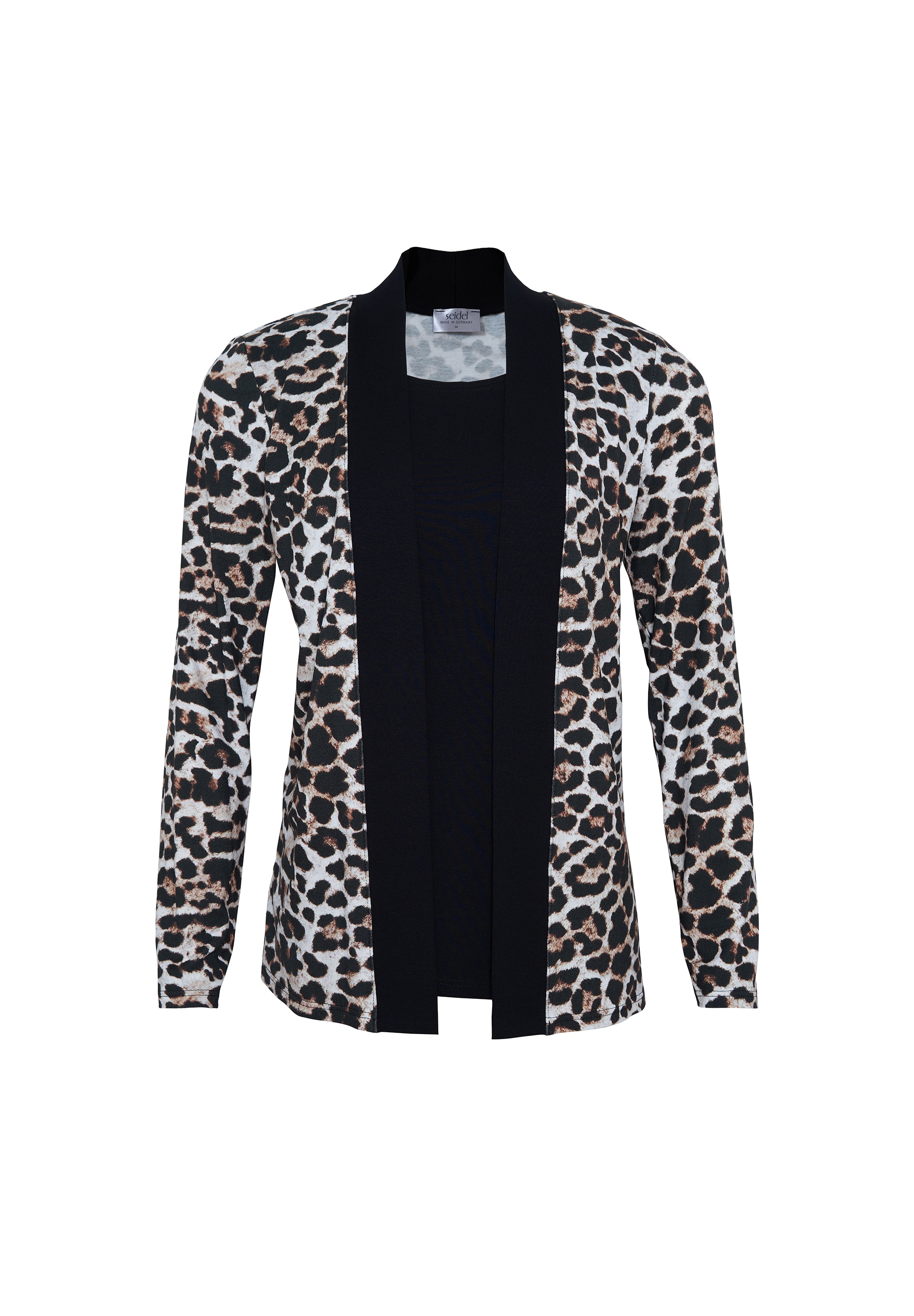 Seidel Moden Shirtjacke »Exklusiv bei OTTO«, offen, ohne Verschluss und mit Animal-Leo-Print - MADE IN GERMANY