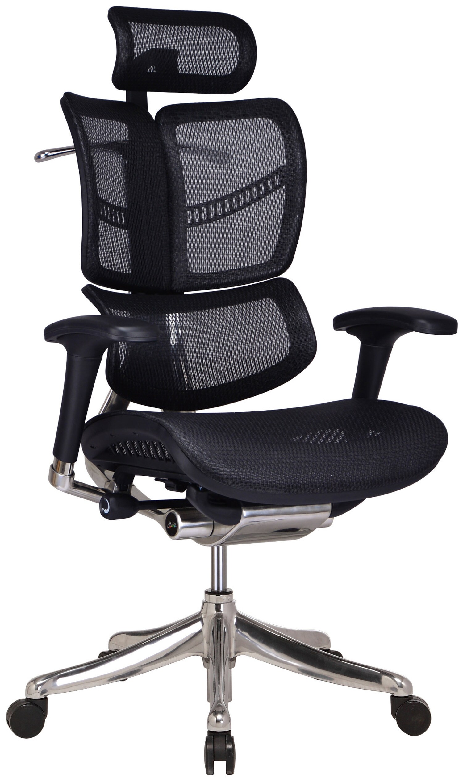TPFLiving Bürostuhl Norman Ergonomic mit Netzbezug Grau
