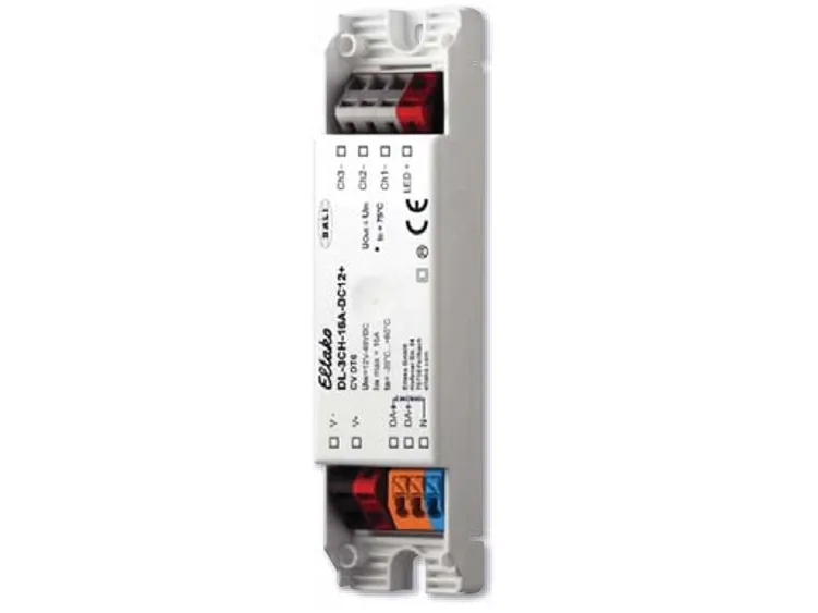 Eltako DL-3CH-16A-DC12 , Lysdæmper, Ekstern, Trådløs, Hvid, LED, IP20