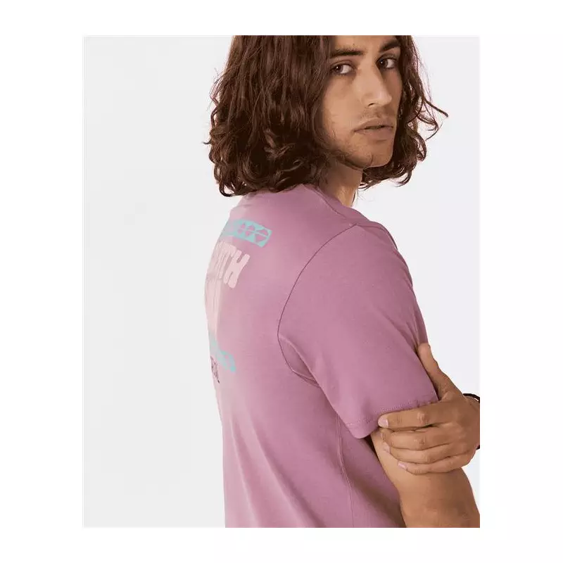 Teeshirt RIPCURL Down The Line Sstee Mauve S