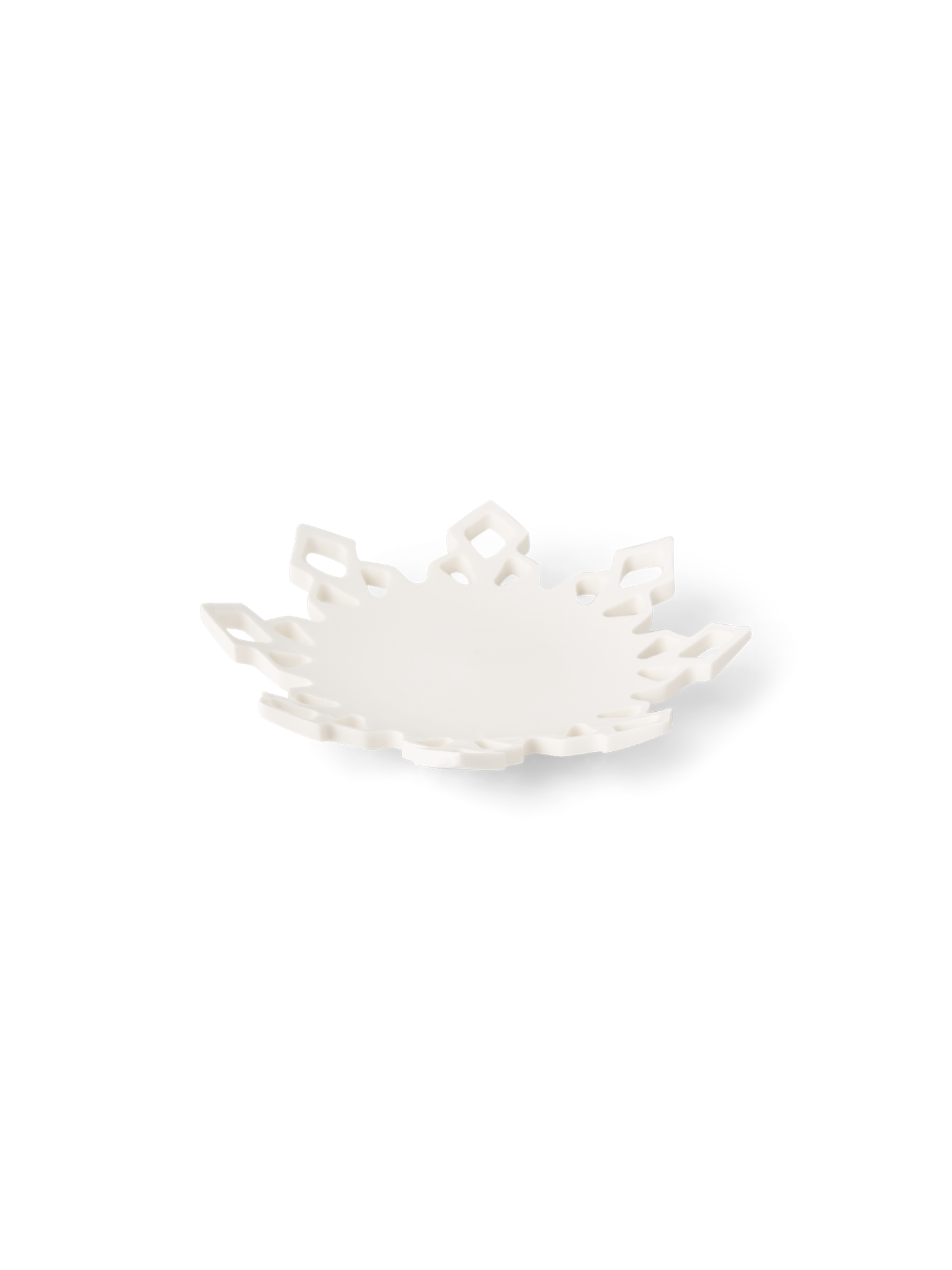 Lysfad | Porcelæn. Ø13,2 cm. | White