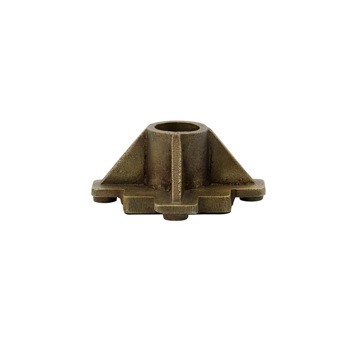 House Doctor - Castle Kerzenhalter, H 3,5 cm, antikes Messing-Finish