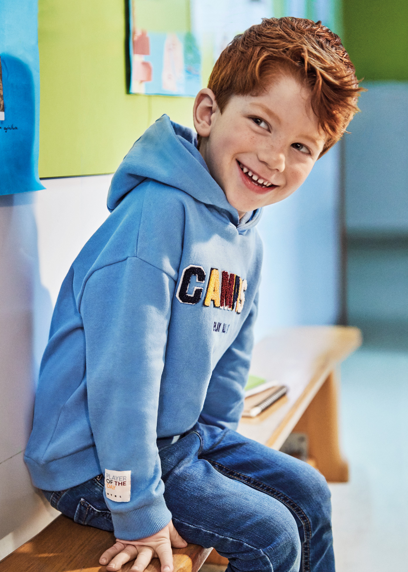 Moletom Better Cotton infantil com ombros caídos