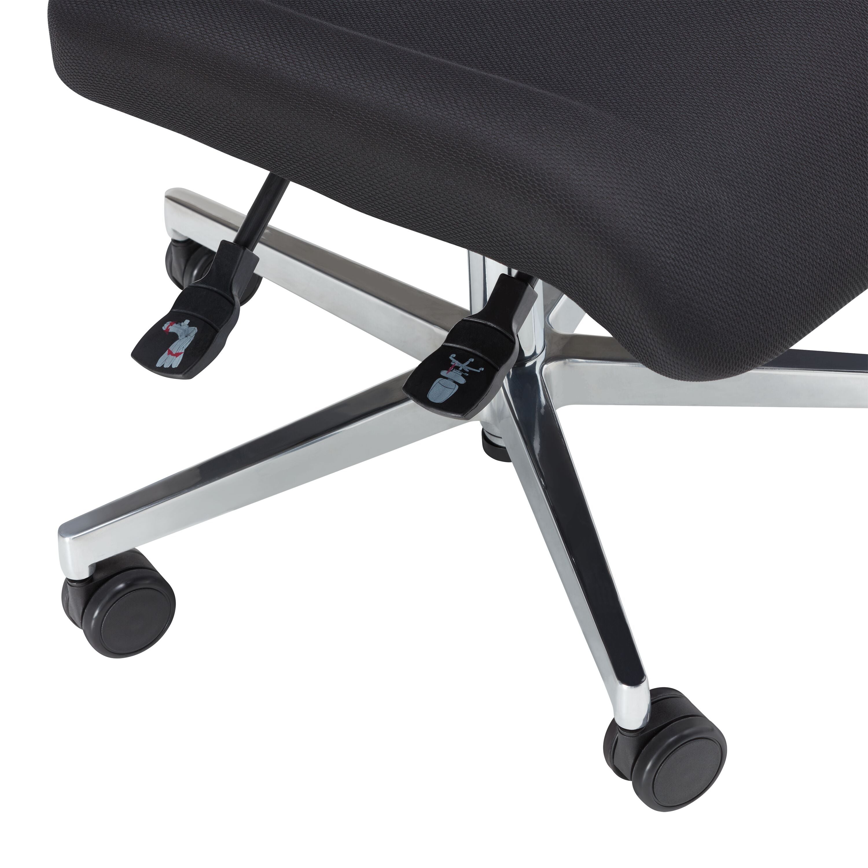 CLEVER Bürostuhl - Schwarz / B: 68.0 cm x T: 68.0 cm x H: 118.0 cm