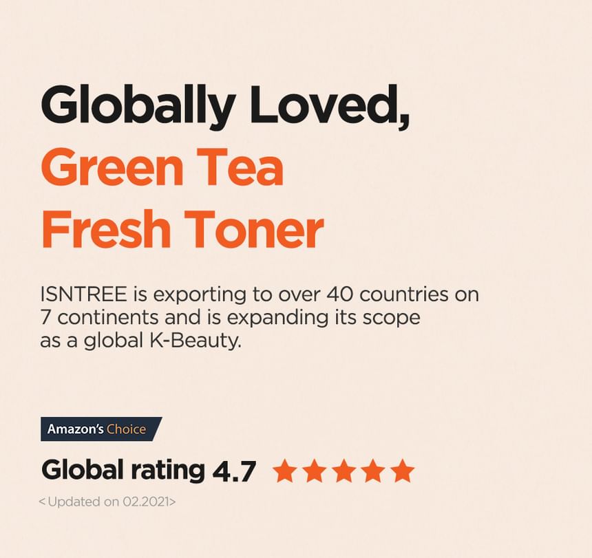 Isntree - Groene Thee Verse Toner Mini