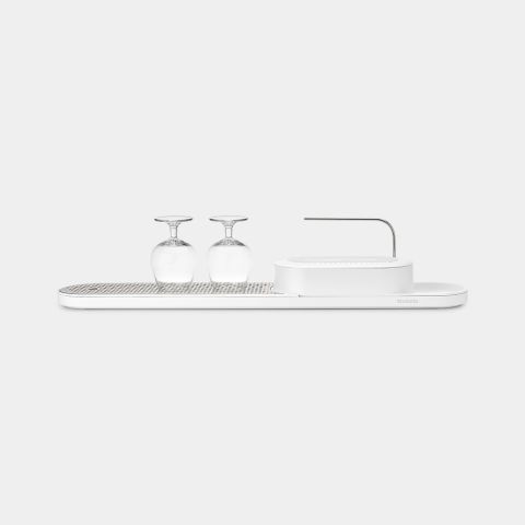 Organiser met Afdruipbak SinkStyle, 2-delig - Mineral Fresh White