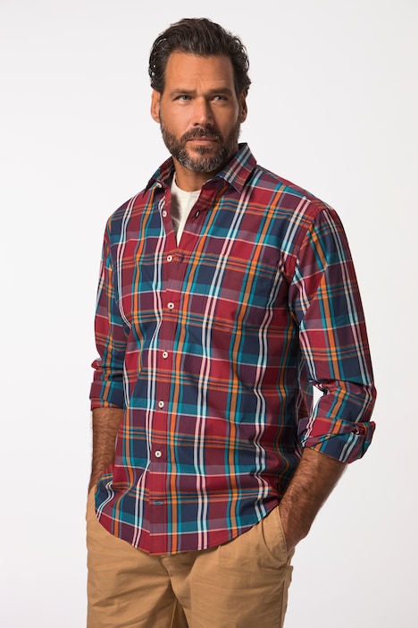 Karohemd, Langarm, Kentkragen, Modern Fit, bis 8 XL