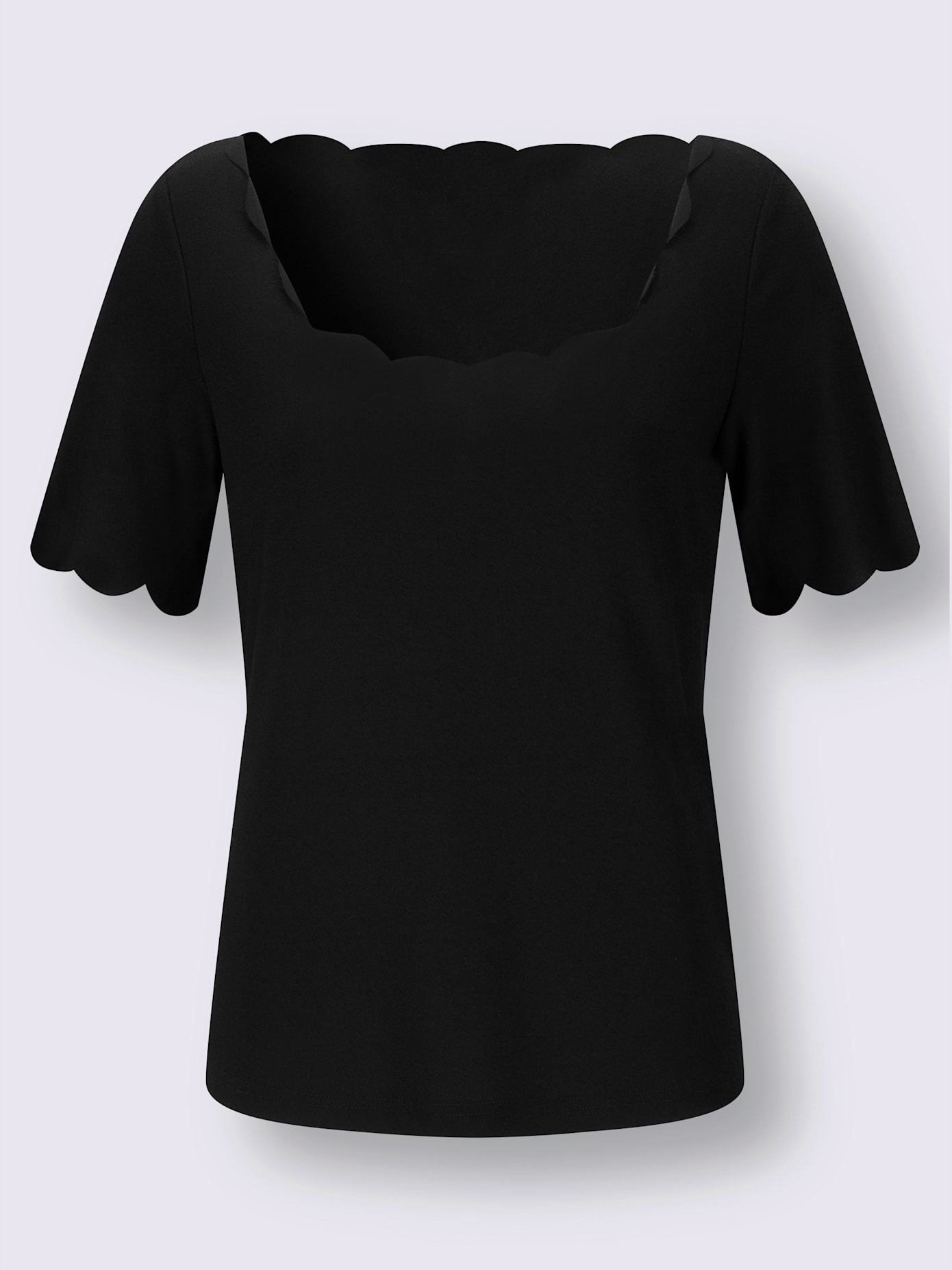 T-shirt bords arrondis féminins