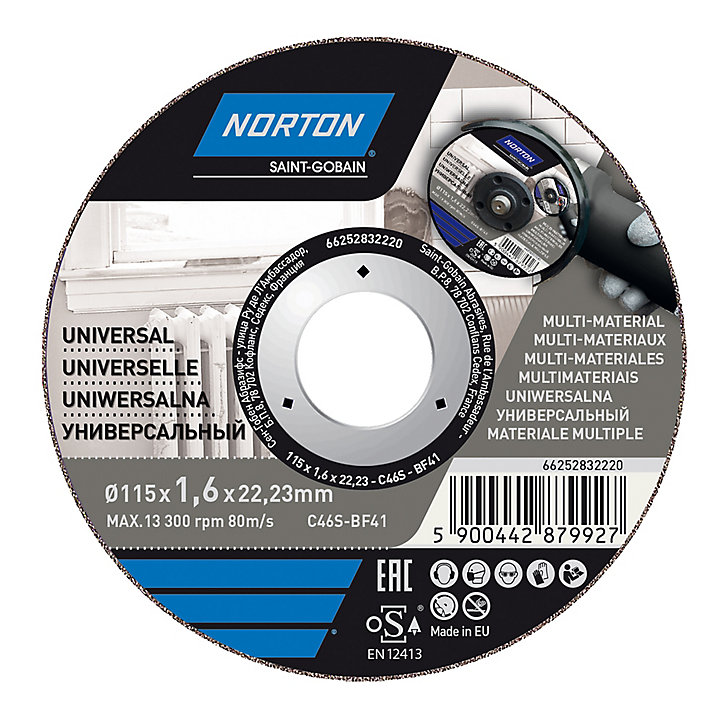Disque de coupe multi Norton 115x1,6x22,2 mm