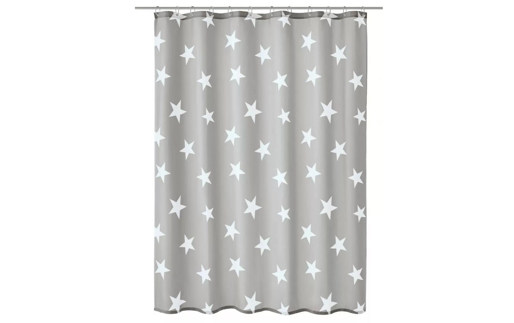 Duschvorhang Nova 180 x 200 cm, Grau/WeissBadvorhang aus Polyester