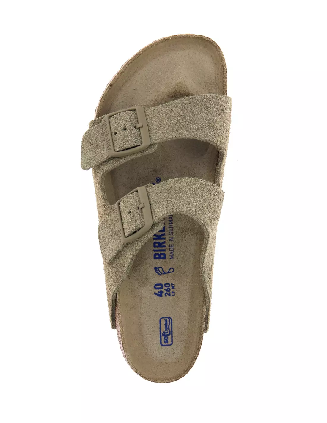 BIRKENSTOCK ARIZONA LENB FADED KAK - Sandales, mules & nu-pieds Kaki
