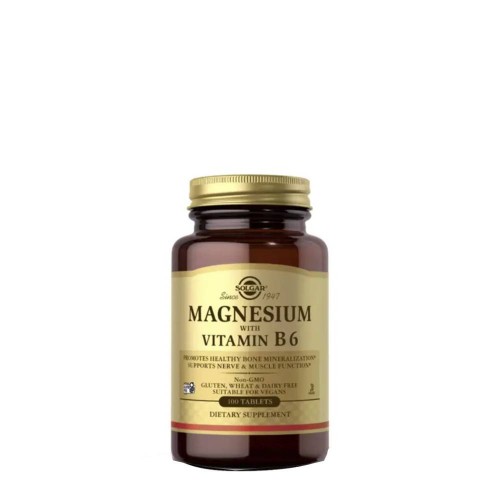 Solgar Magnésio com Vitamina B6 100 comprimidos