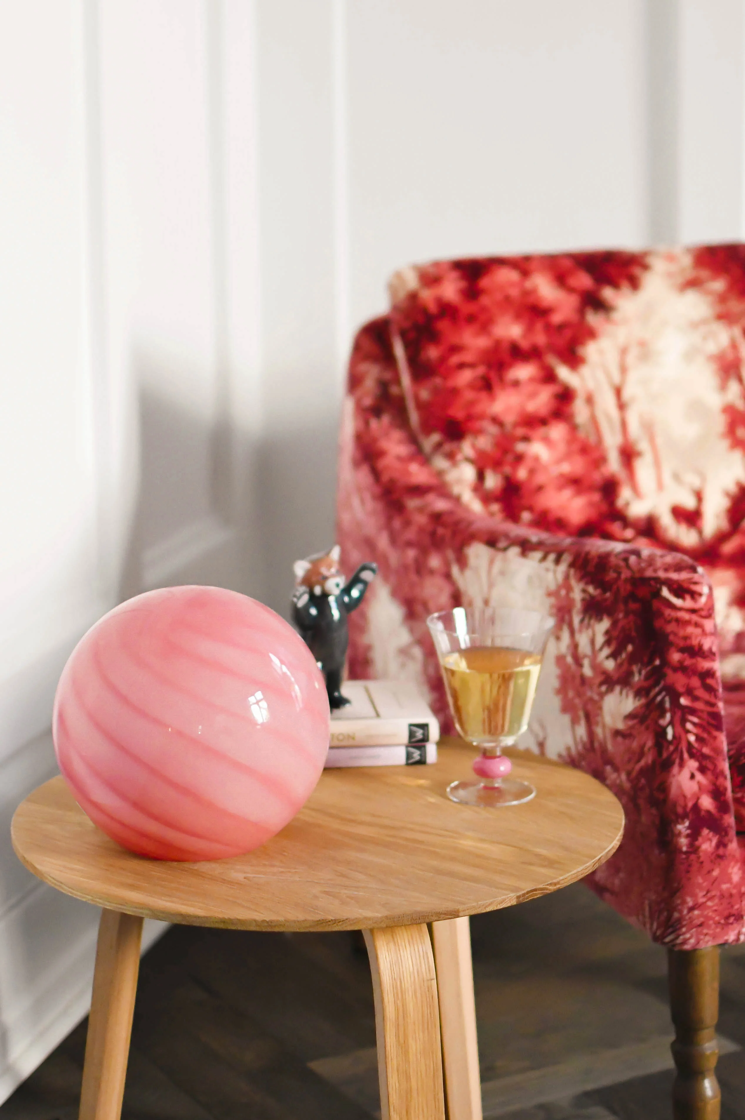 Bahne Interior  Moon swirl mushroom bordlampe, laks - 20 cm