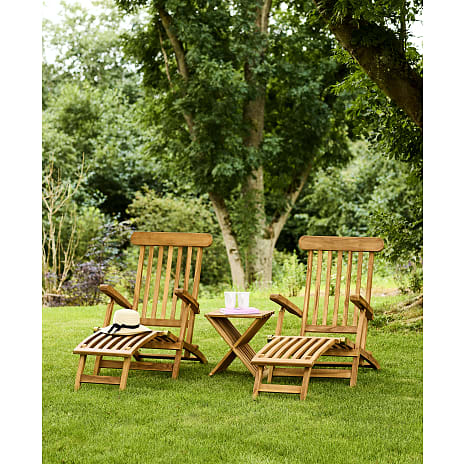 Gandia foldbar skammel - teak