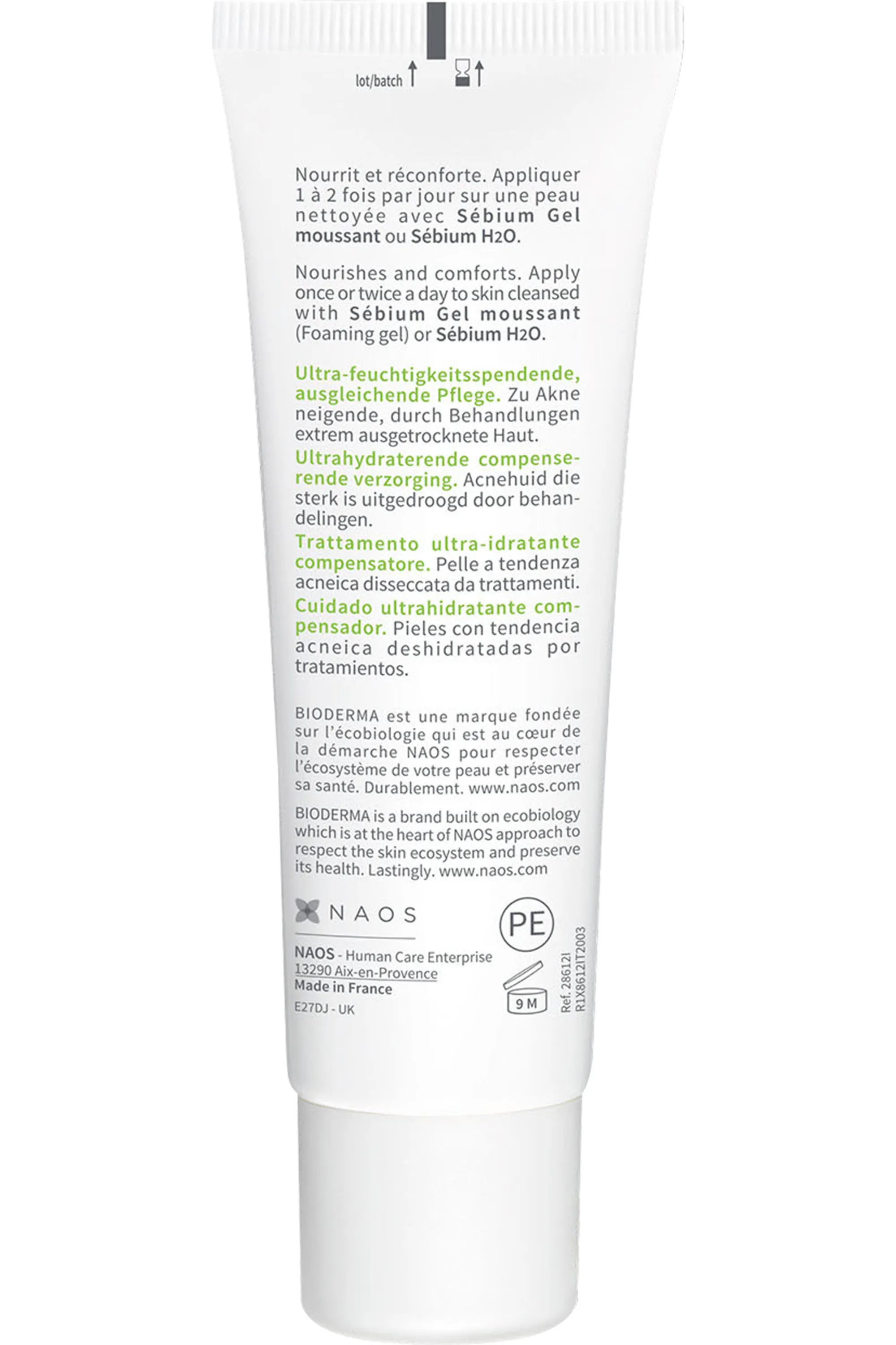 Bioderma Soin hydratant compensateur Sébium Hydra-40 ml