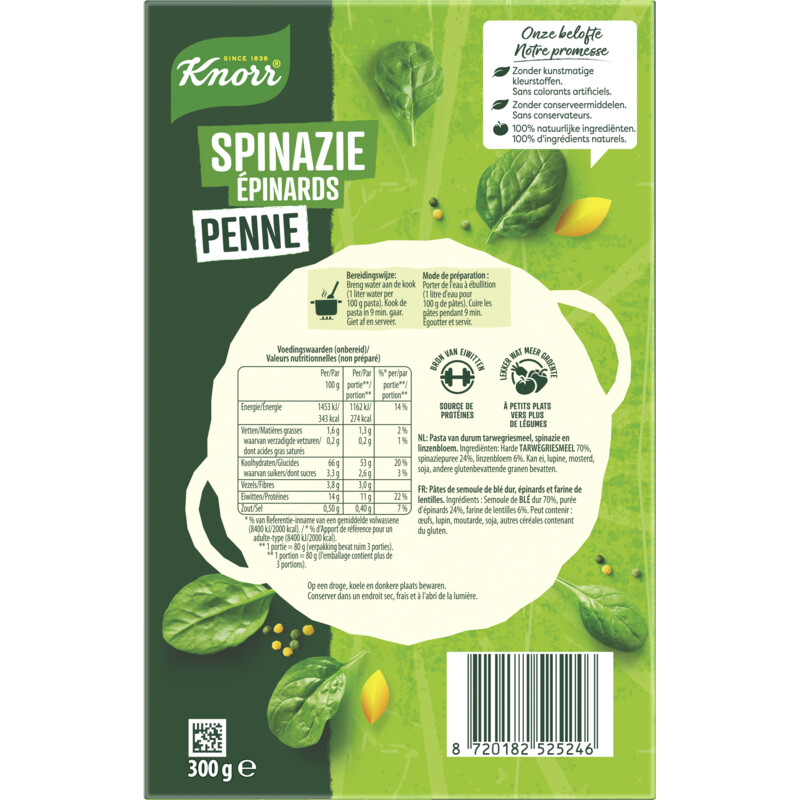 Knorr Spinazie penne