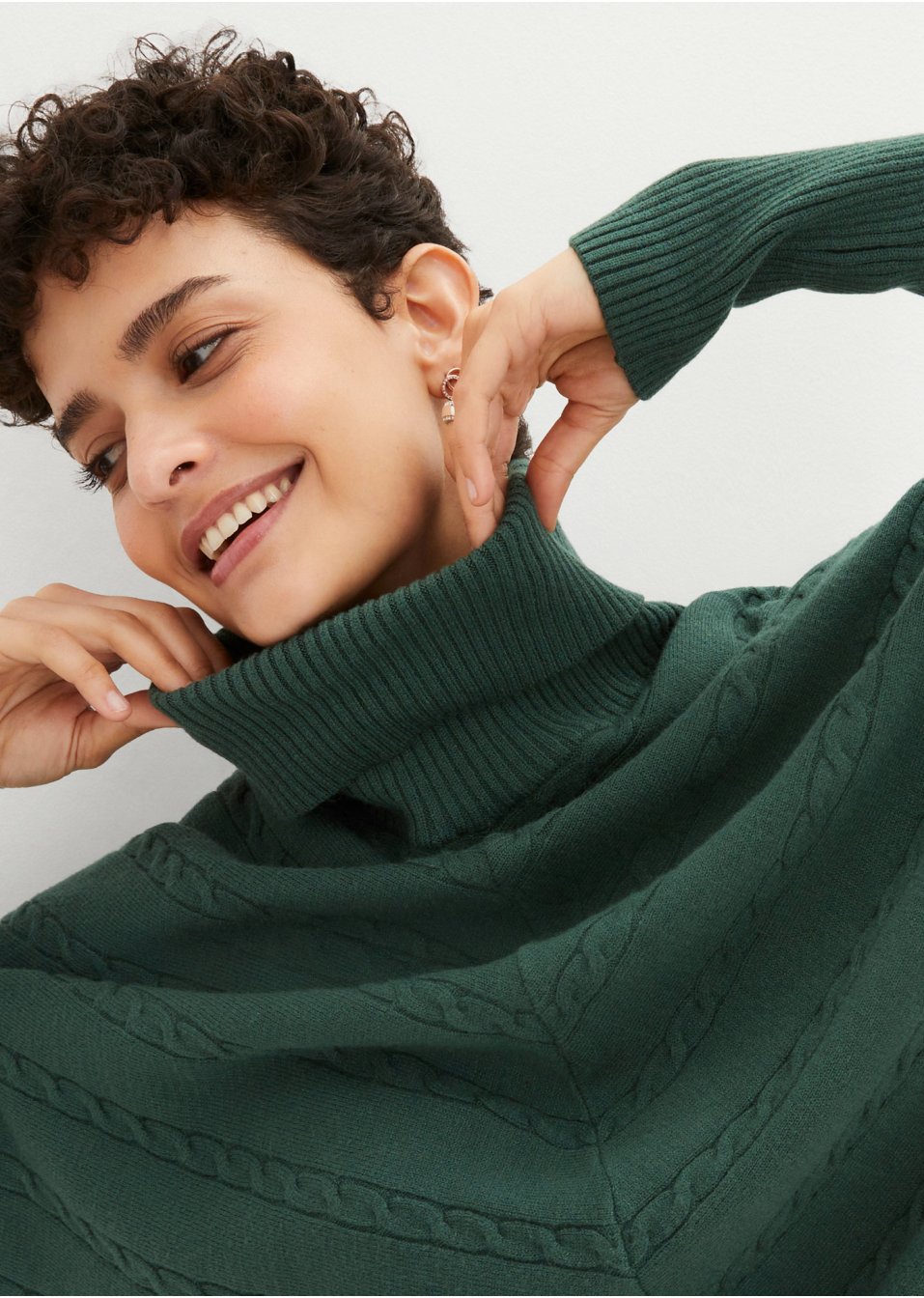 Pull col roulé