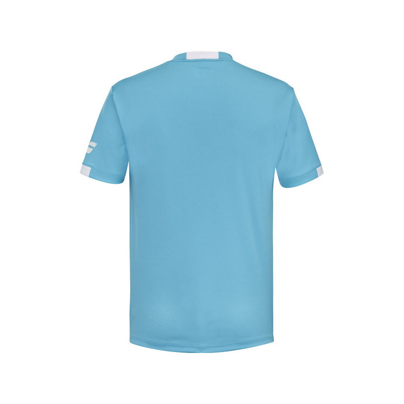 Tee-shirt enfant Babolat Play Crew blanc ou bleu clair