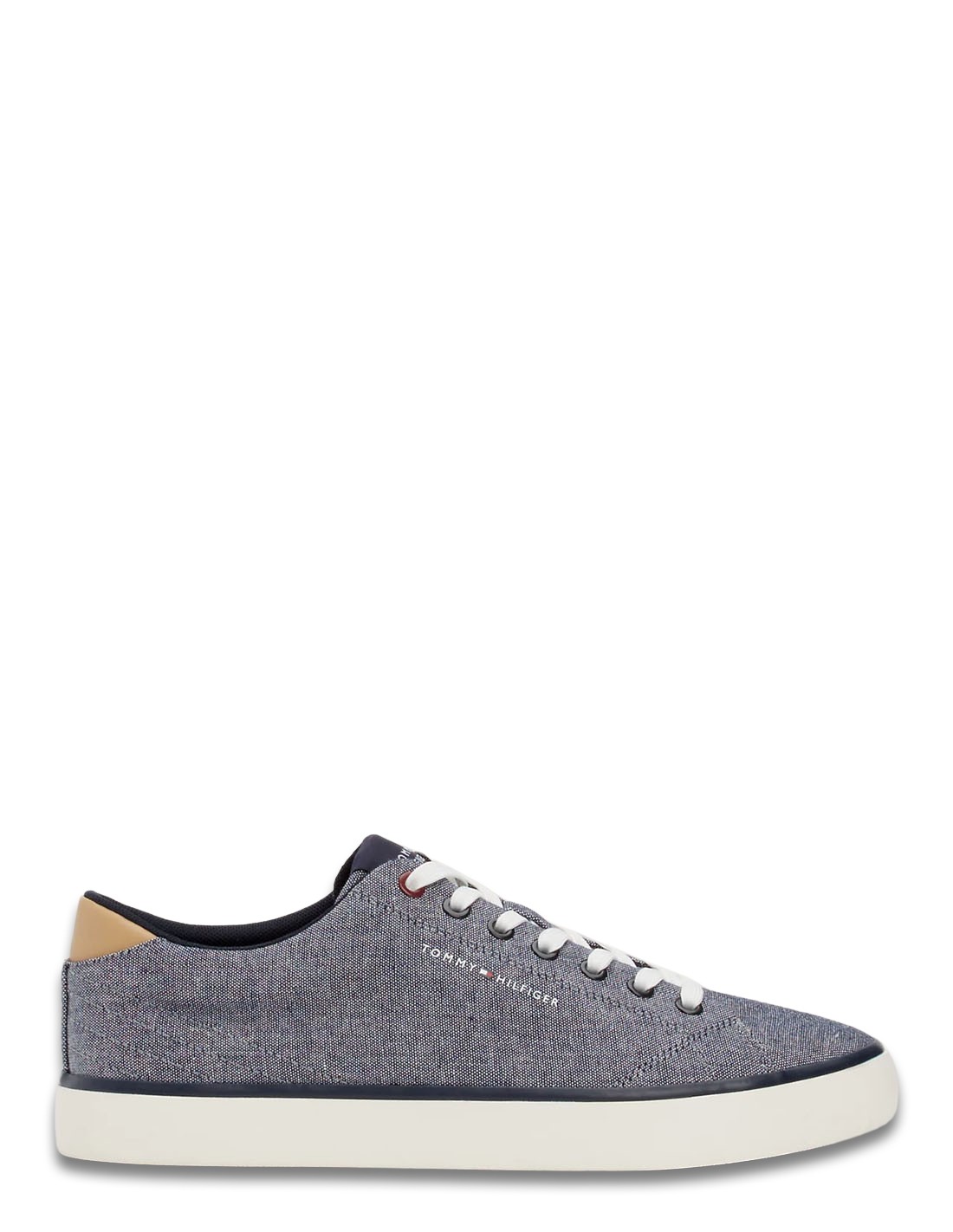tommy hilfiger Baskets de ville Homme Th Hi Vulc Low Chambray Bleu/Gris