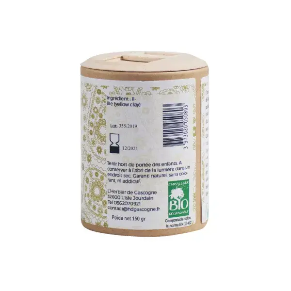 Le Comptoir de l'Apothicaire Argile Jaune 125g
