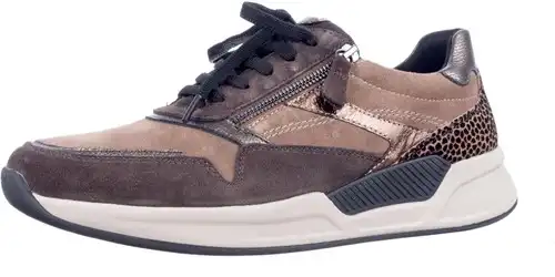 Gabor Rollingsoft bruin combi 76.957.45 - maat 9.5 sneaker bruin combi - maat 9.5 Calandschoen