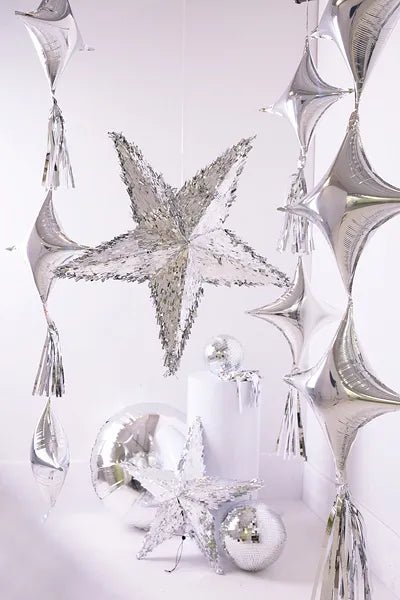 Ster Pinata Zilver 68cm