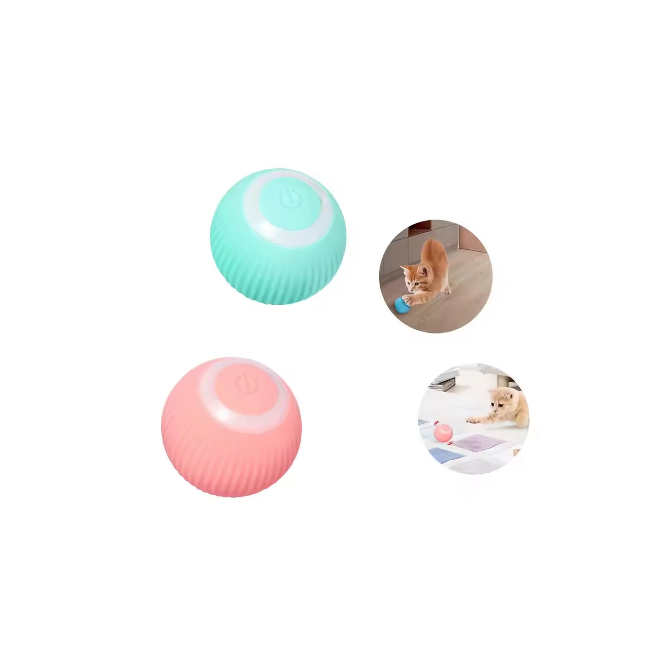 Petsation Interaktives Katzenspielzeug Ball elektrisch