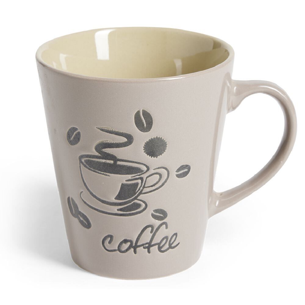 Mug grès 600mL Ø9xH10cm - 4 coloris