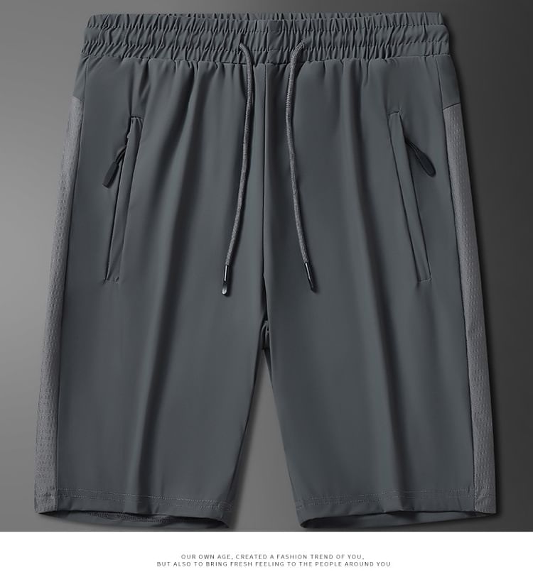 Wewewow - Shorts met elastische taille en letters