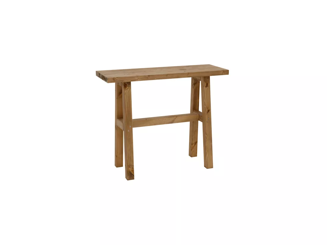 Console en bois de sapin vieilli 100x80cm - BATÁN - DECOWOOD