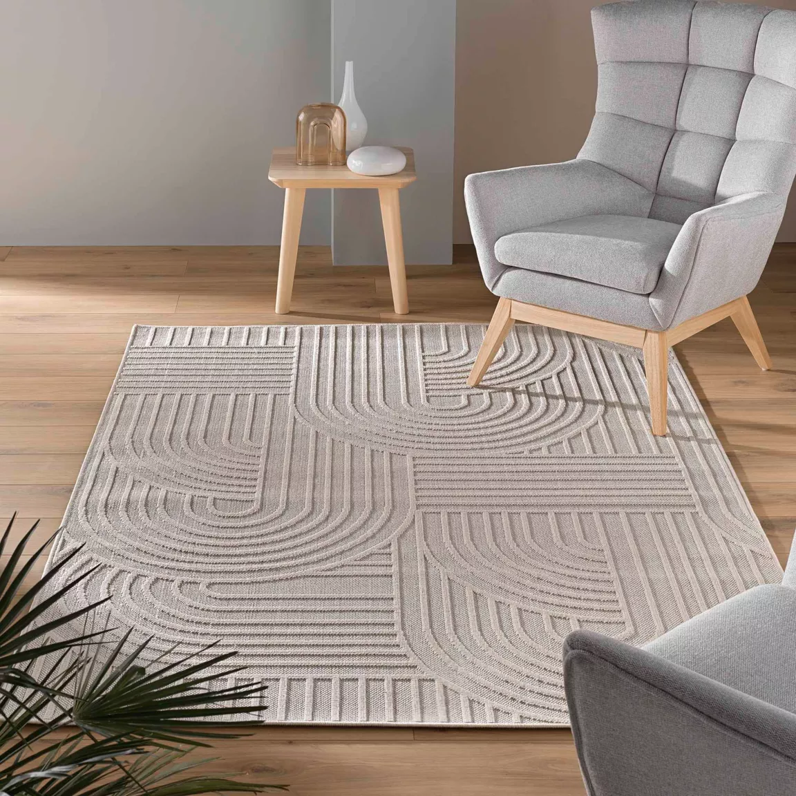 Tapis de salon tissé (160 x 230 cm) Ezio Beige