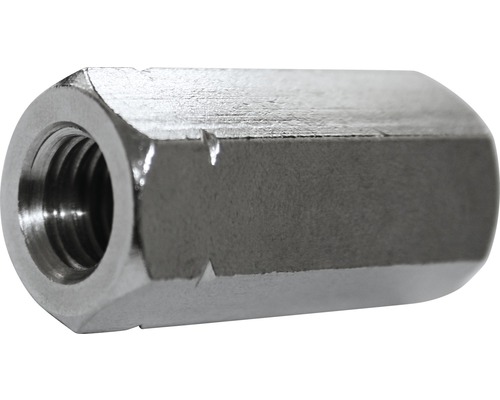 6-kantige aansluitmoer M10x30 mm RVS A2, 50 stuks