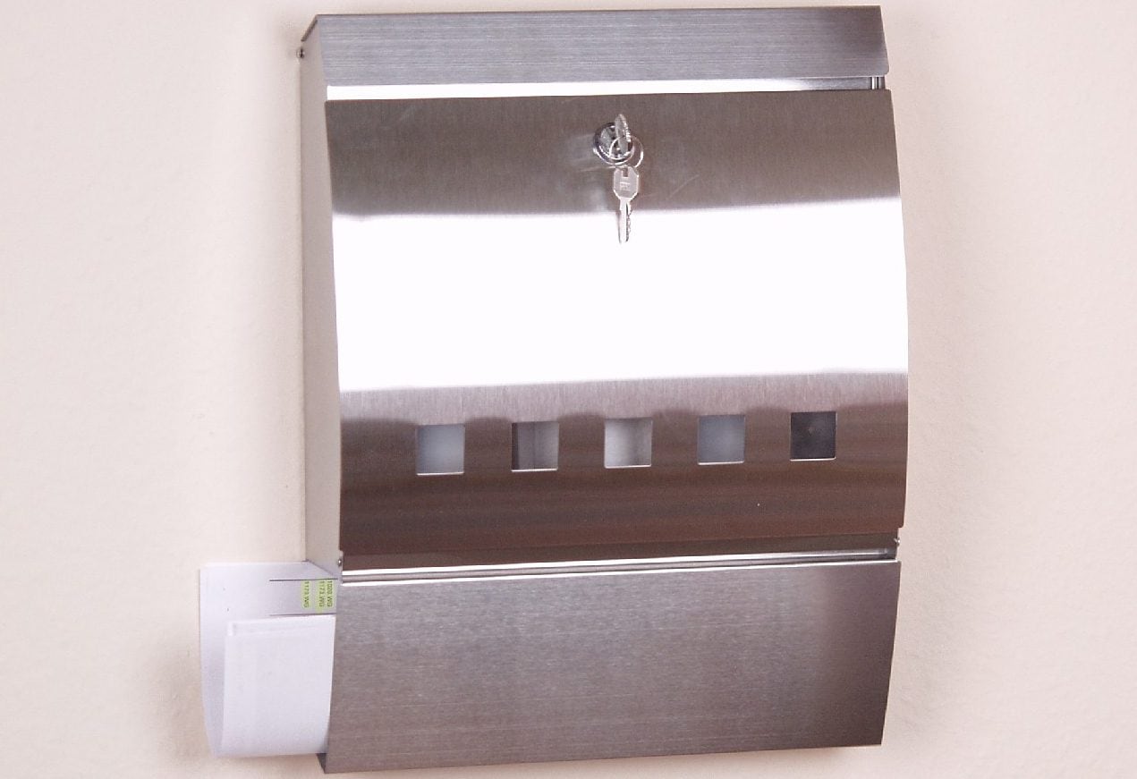 HOFMANN LIVING AND MORE Wandbriefkasten »Briefkasten« aus Edelstahl