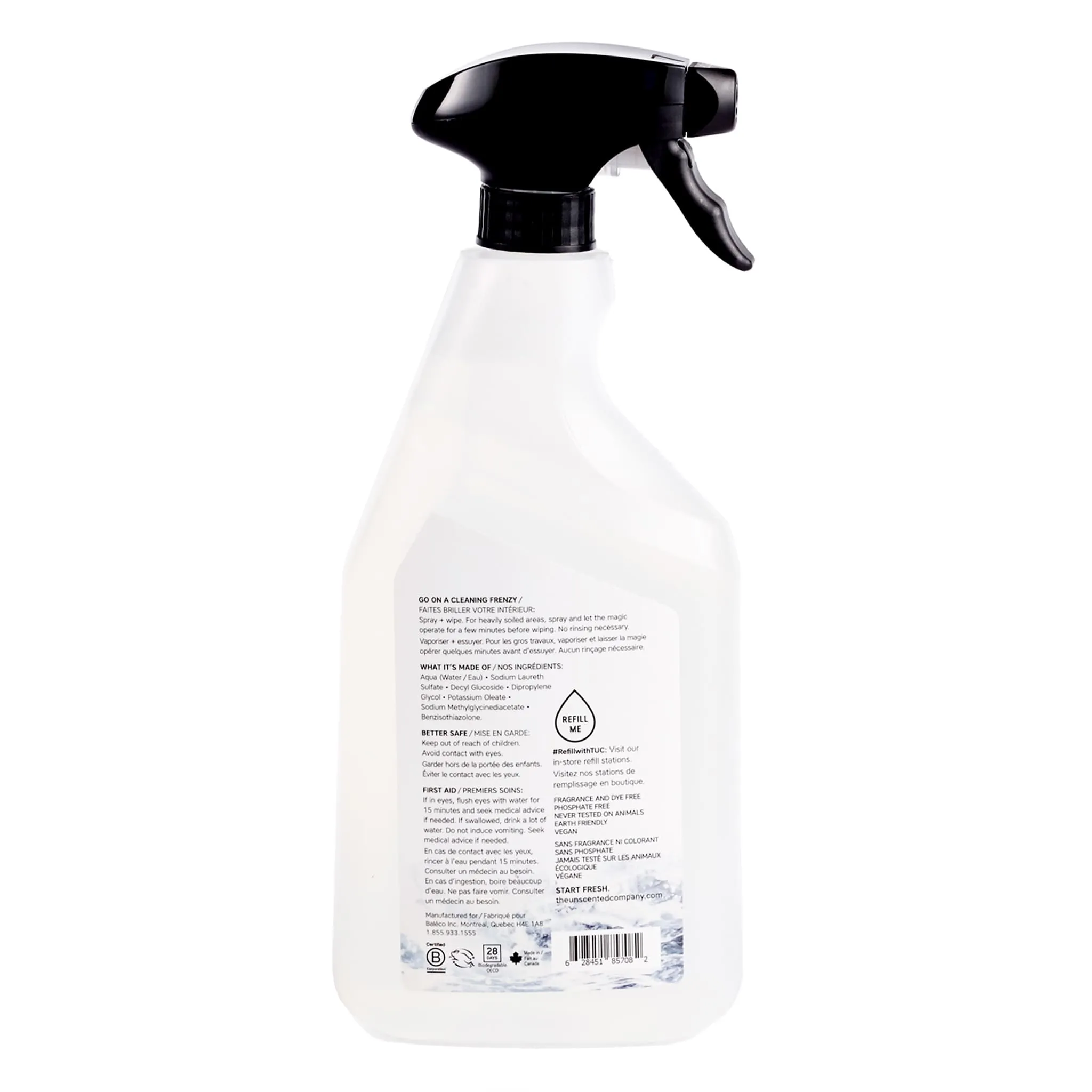 The Unscented Company Nettoyant Tout Usage 800ml