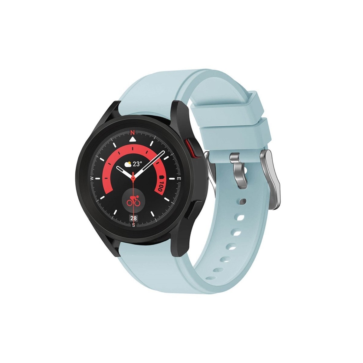 Silikon armbånd No-Gap Samsung Galaxy Watch 5 Pro (45mm) - Lyse blå