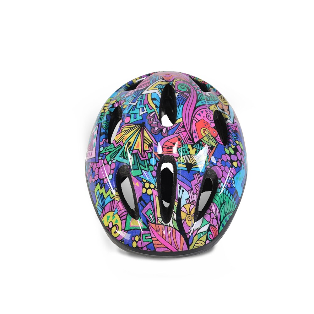 Byox Kinder Schutzhelm Y03 Größe S 48-54 cm einstellbar LED-Beleuchtung 8 Löcher bunt